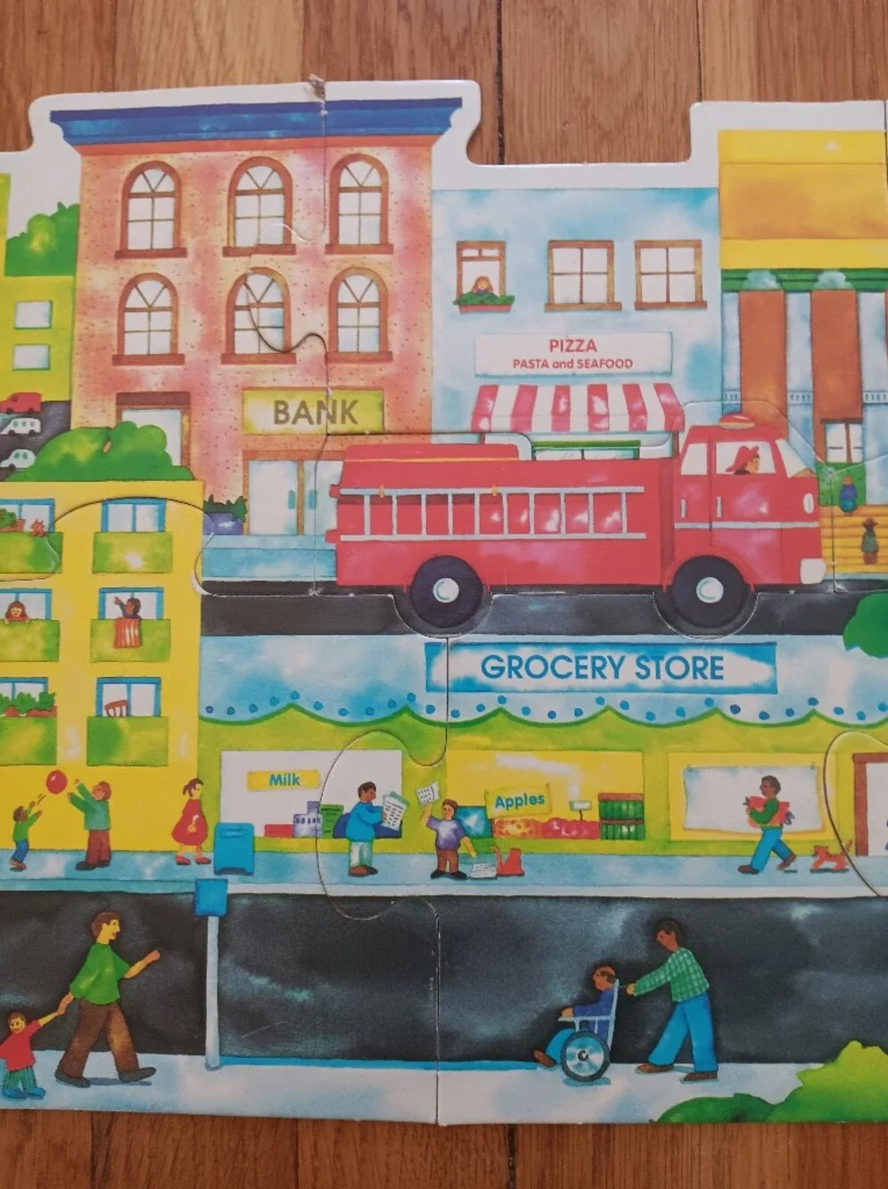 Community City Floor Puzzle  - Colorful Kids Toy